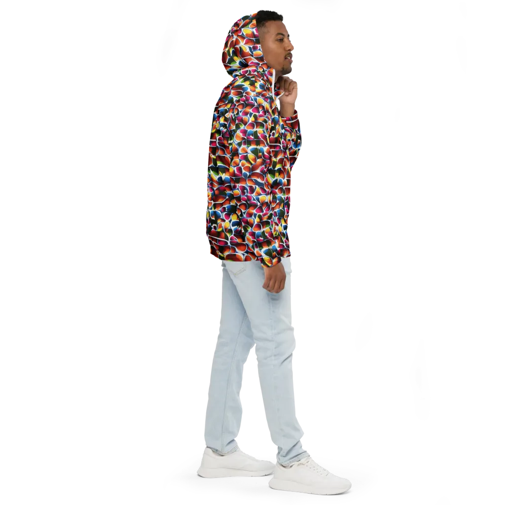 Prism Puddle on Men's Windbreaker — Right