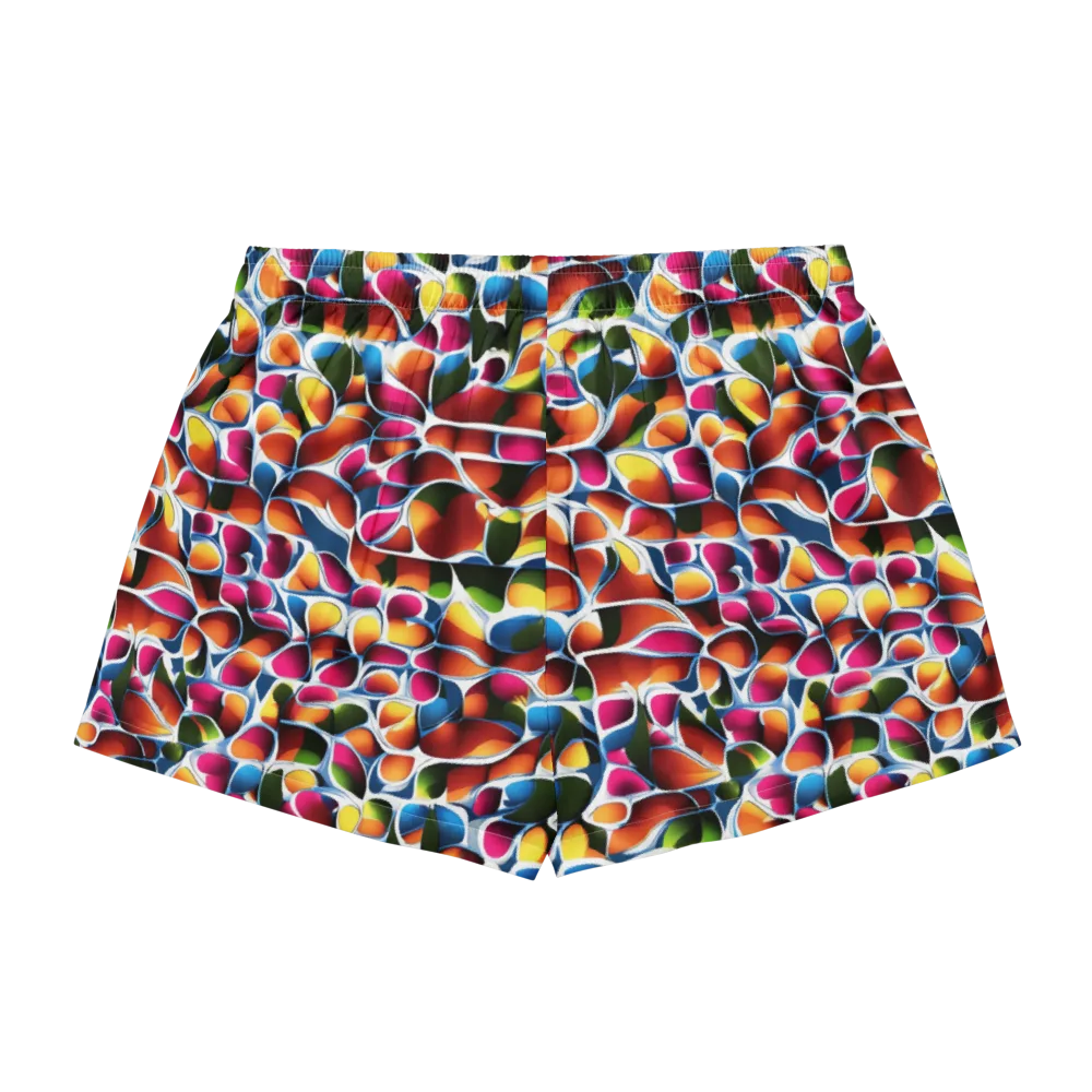 Prism Puddle on Women's Pajama Shorts — Back
