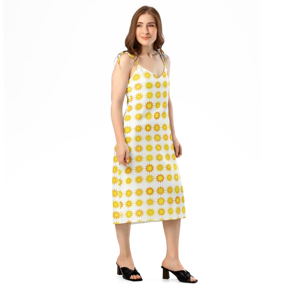 Solar Parade on Slip Dress — Right Front