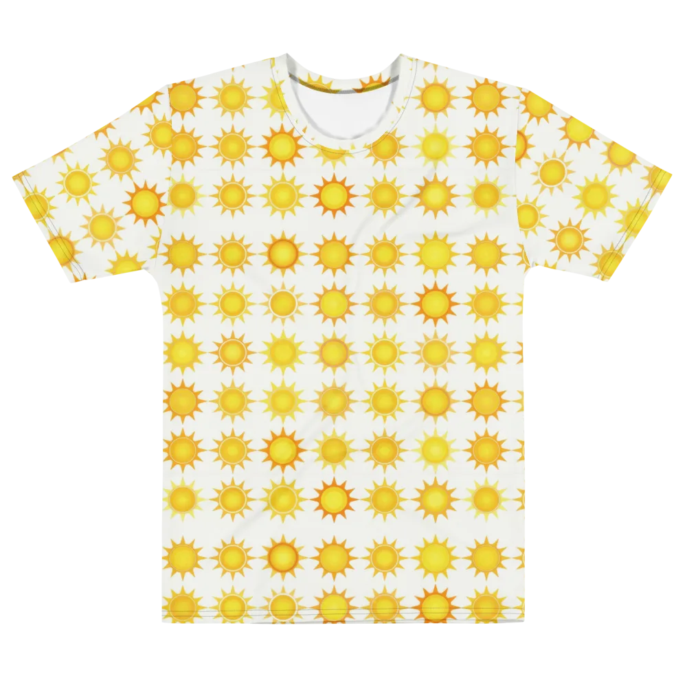 Solar Parade on Men's Cotton Crew Neck T-Shirt — Front