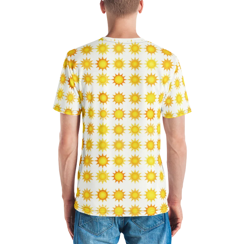 Solar Parade on Men's Crew Neck T-Shirt — Back