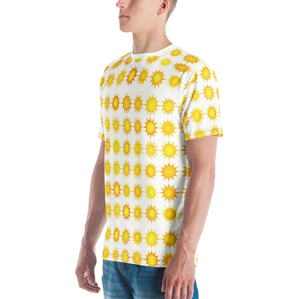 Solar Parade on Men's Crew Neck T-Shirt — Left