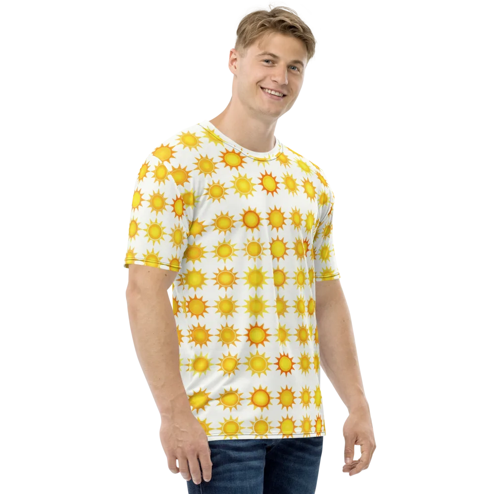 Solar Parade on Men's Crew Neck T-Shirt — Right