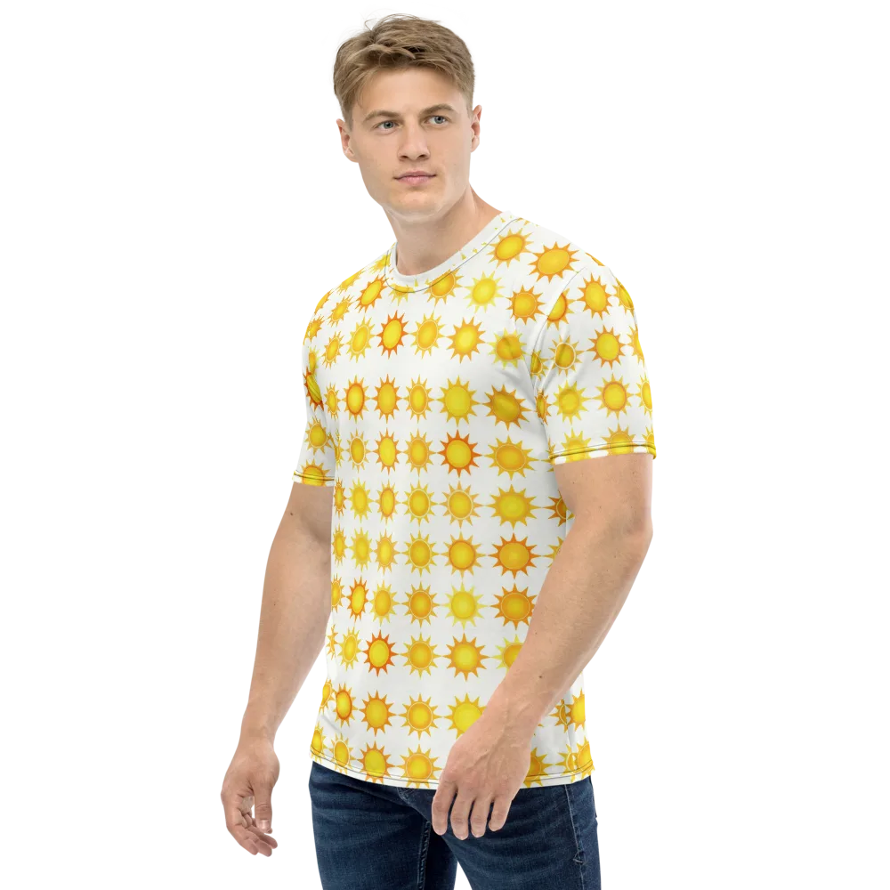 Solar Parade on Men's Crew Neck T-Shirt — Left