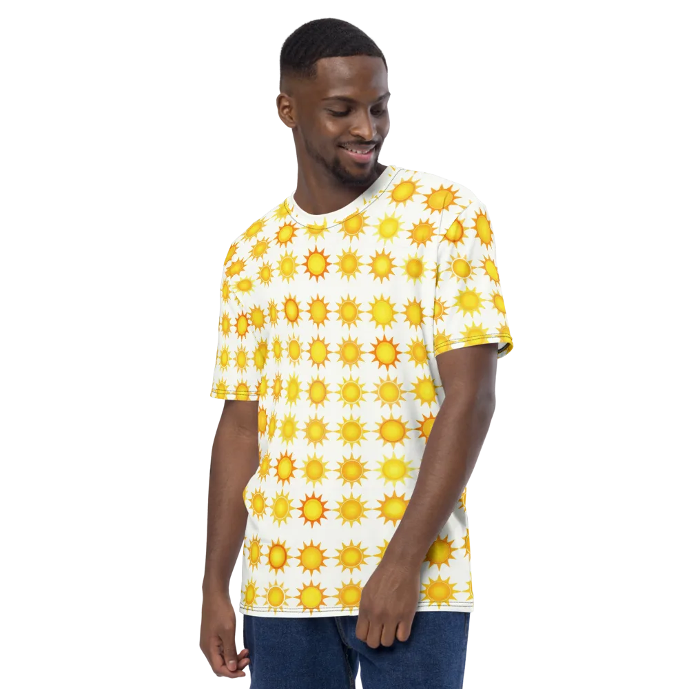 Solar Parade on Men's Crew Neck T-Shirt — Left