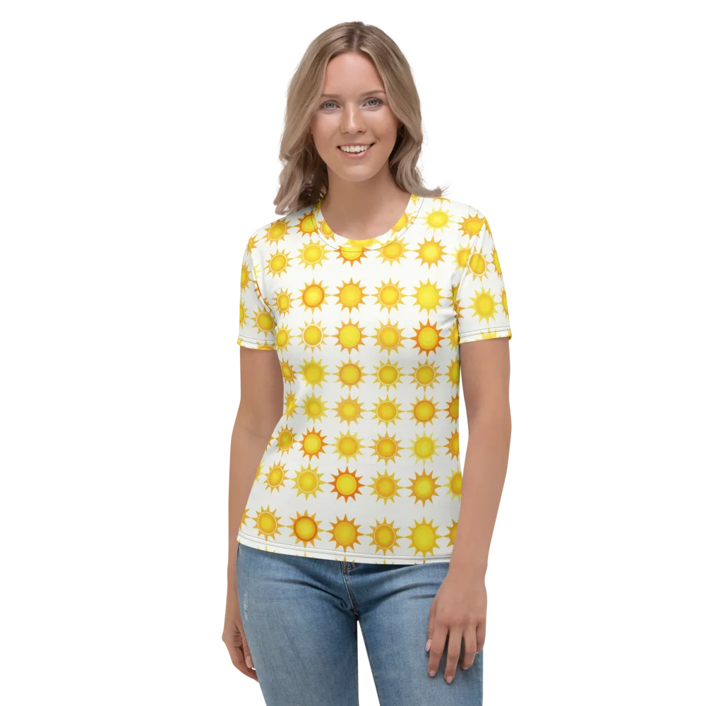 Solar Parade on Women's Crew Neck T-Shirt — Front