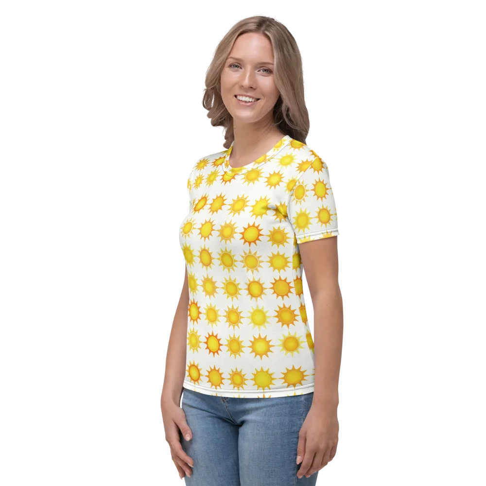 Solar Parade on Women's Crew Neck T-Shirt — Left