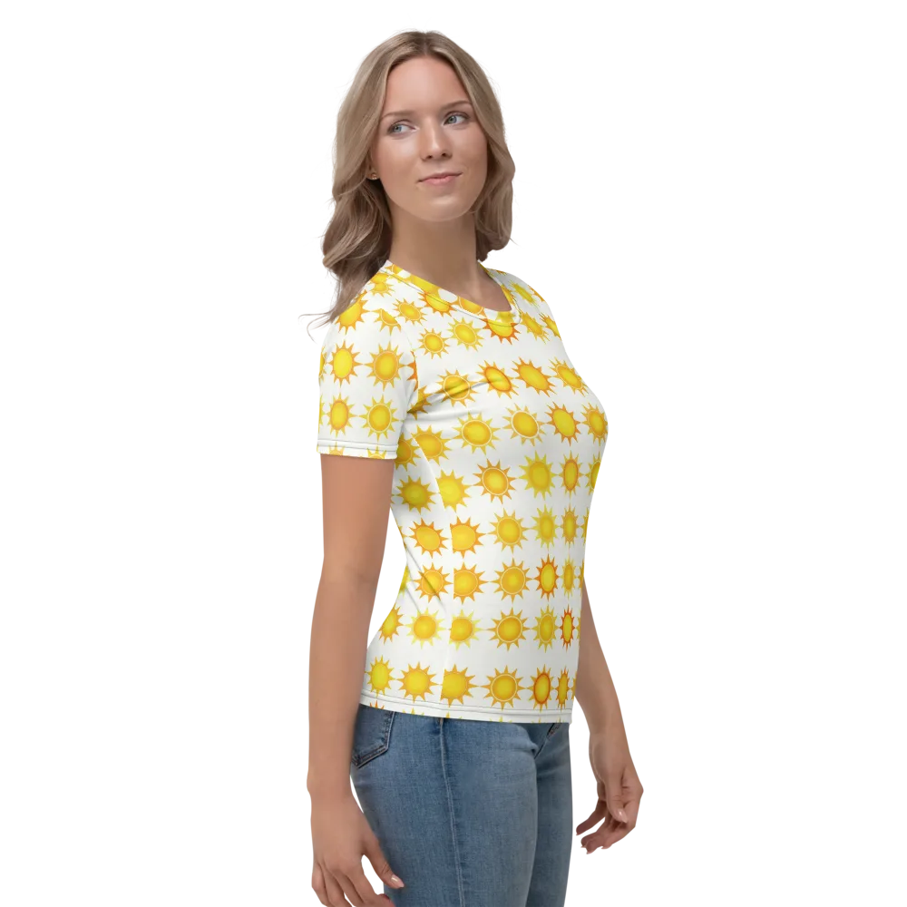 Solar Parade on Women's Crew Neck T-Shirt — Right