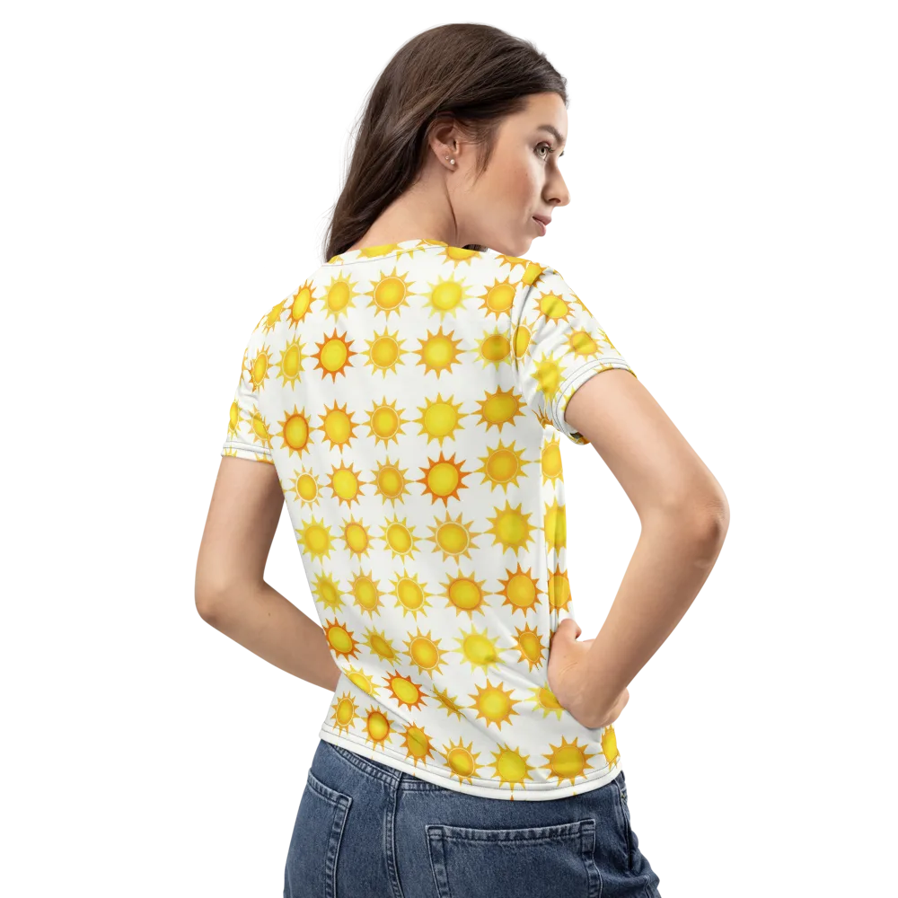 Solar Parade on Women's Crew Neck T-Shirt — Back