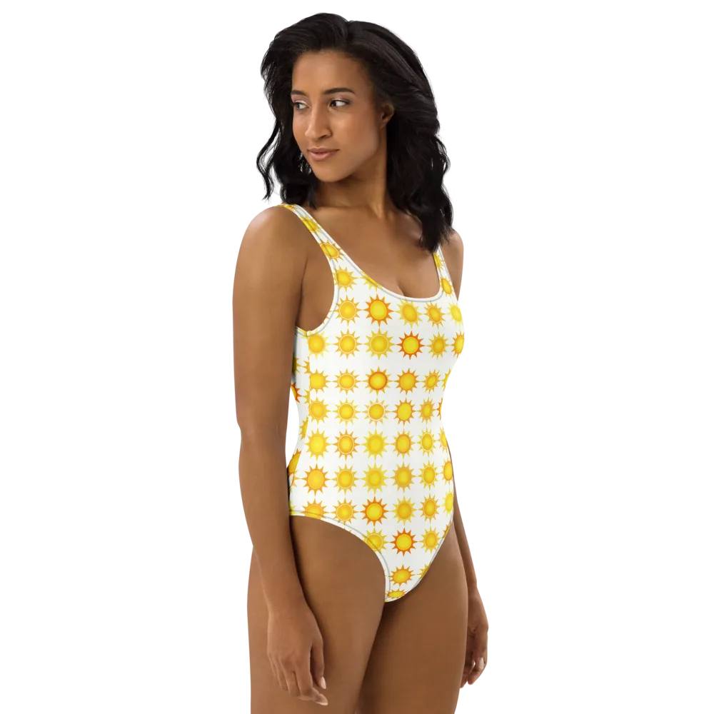 Solar Parade on One-Piece Swimsuit — Right