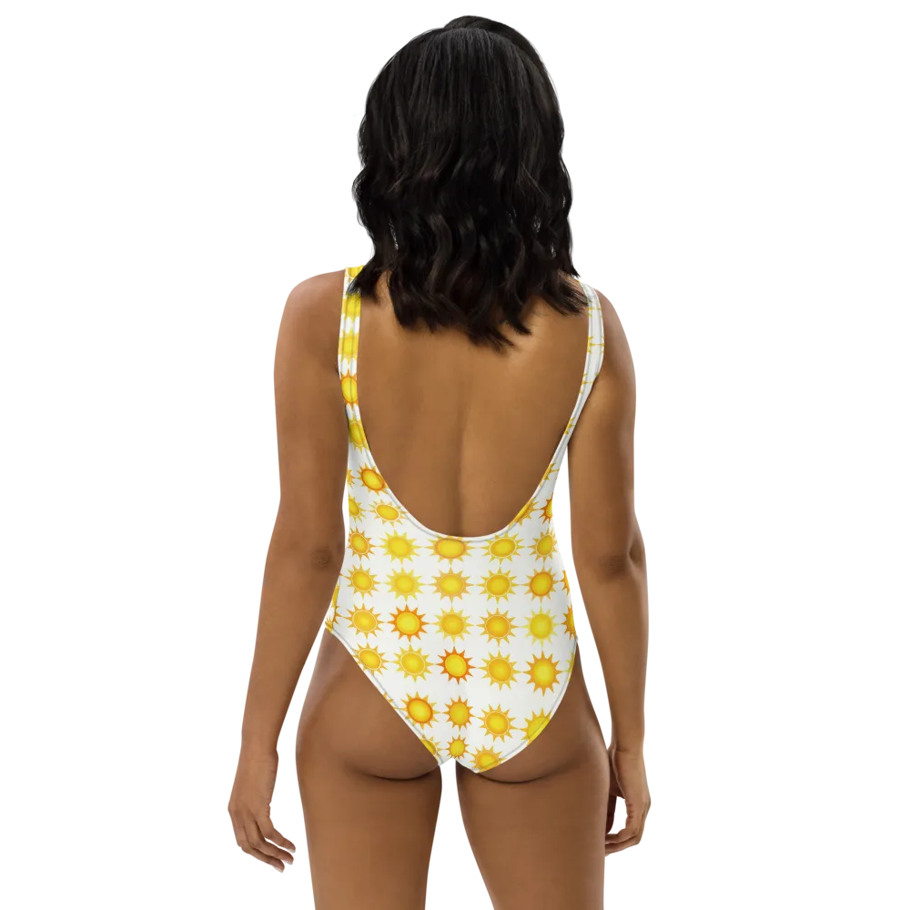 Solar Parade on One-Piece Swimsuit — Back