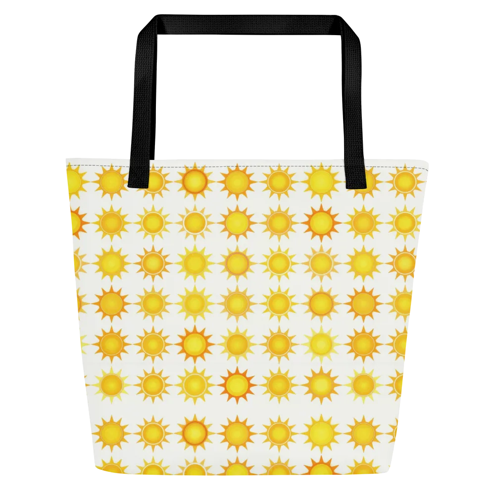 Solar Parade on Large Tote Bag W/ Pocket — Front