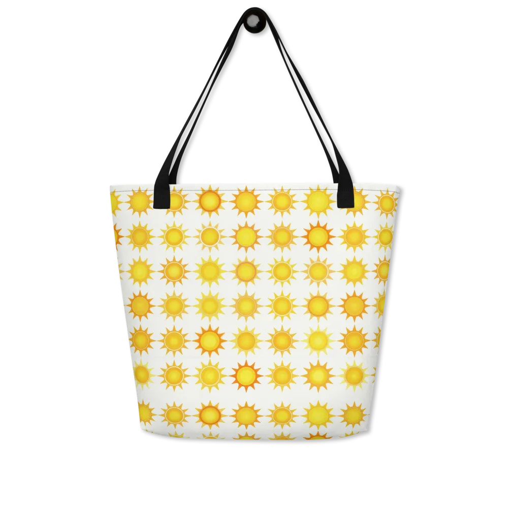 Solar Parade on Large Tote Bag W/ Pocket — Front