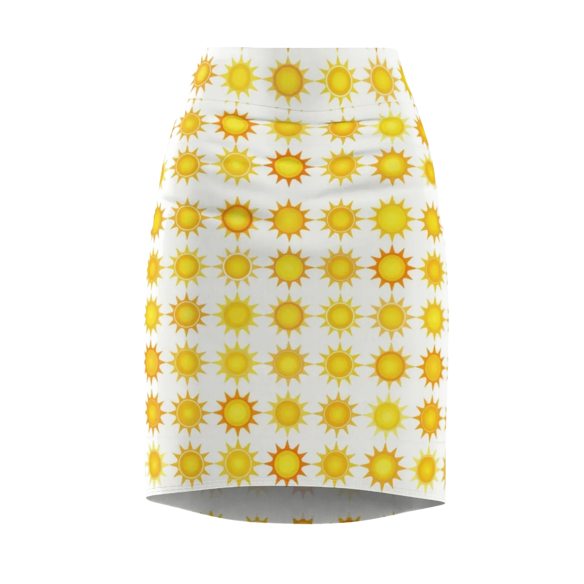 Solar Parade on Pencil Skirt — Front