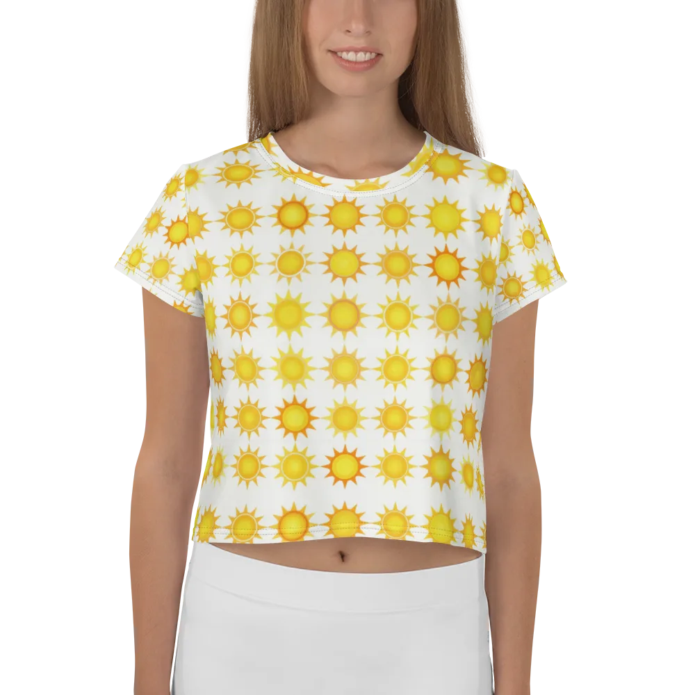 Solar Parade on Crop Tee — Front