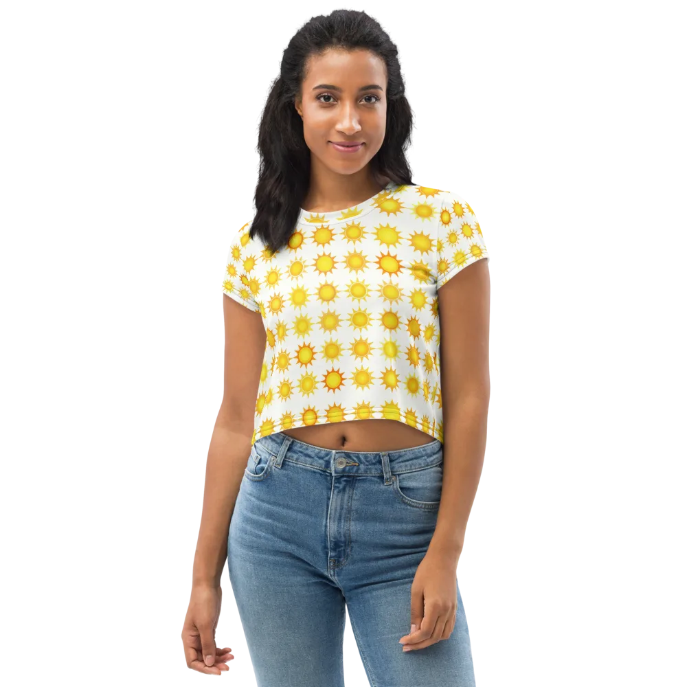 Solar Parade on Crop Tee — Front