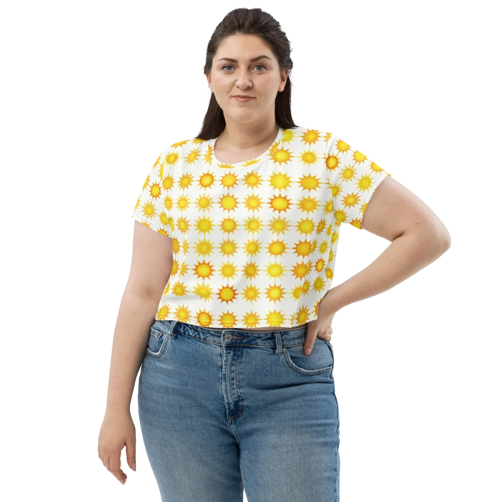 Solar Parade on Crop Tee — Front