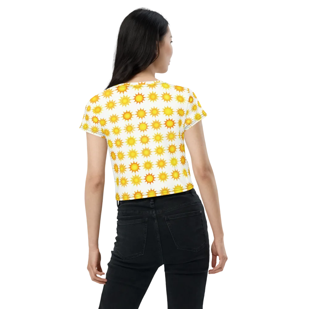 Solar Parade on Crop Tee — Back