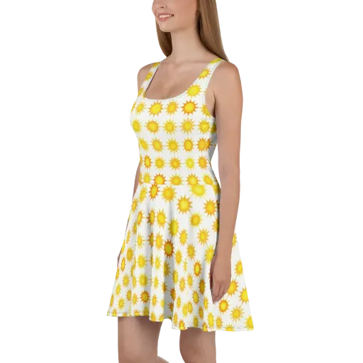 Solar Parade on a Skater Dress