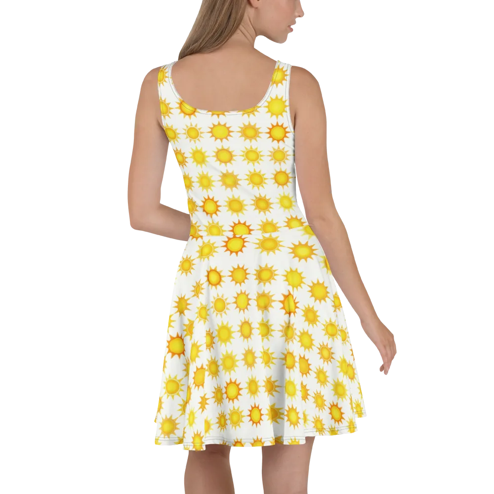 Solar Parade on Skater Dress — Back