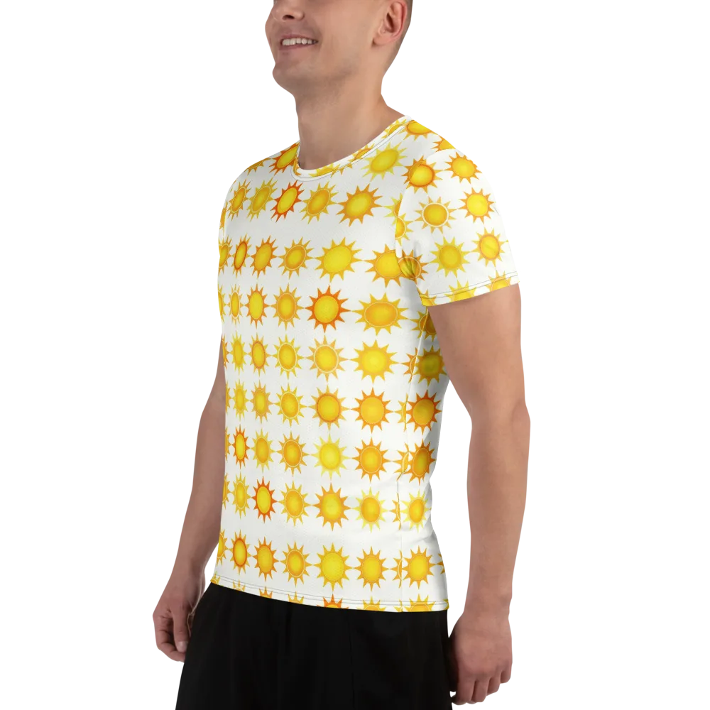Solar Parade on Men's Athletic T-Shirt — Left