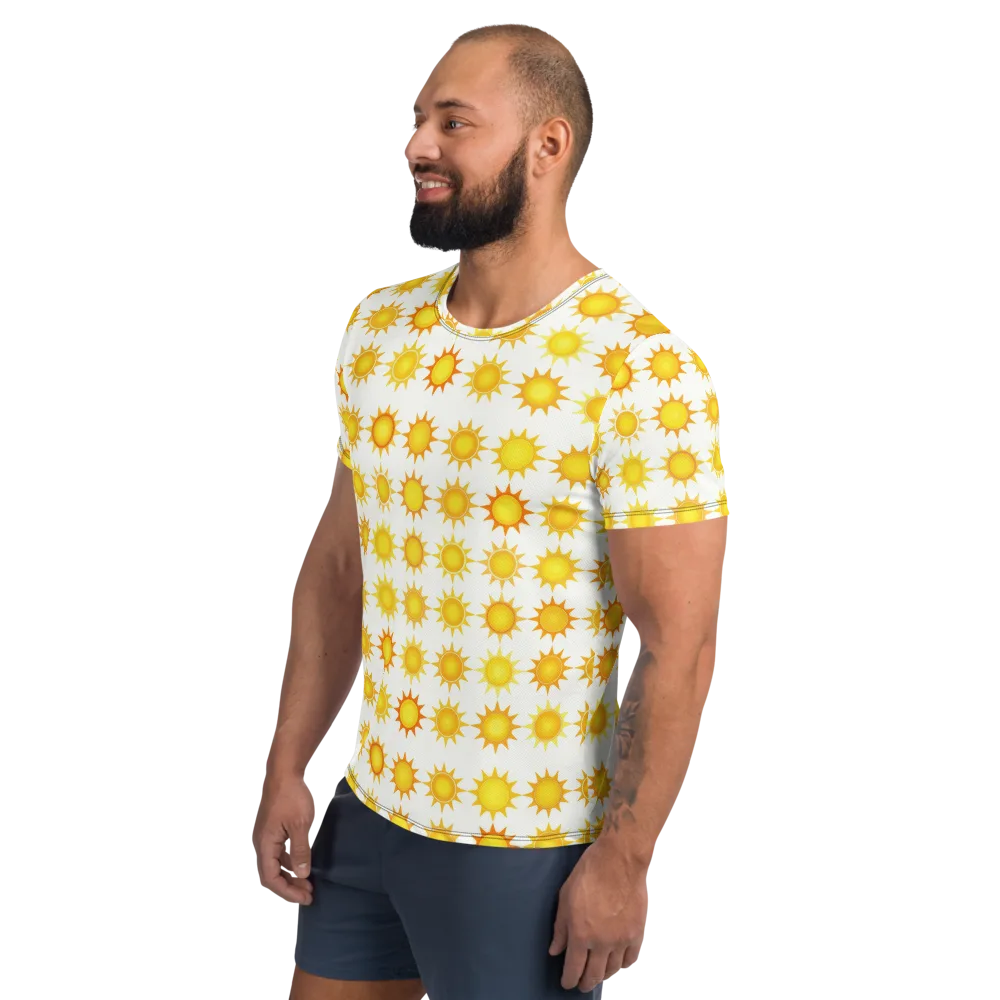 Solar Parade on Men's Athletic T-Shirt — Left