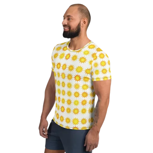 Solar Parade on a Men's Athletic T-Shirt