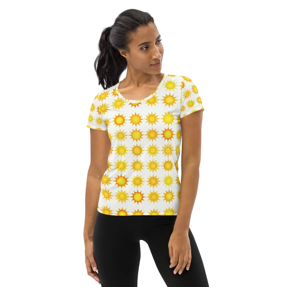 Solar Parade on Women's Athletic T-Shirt — Front
