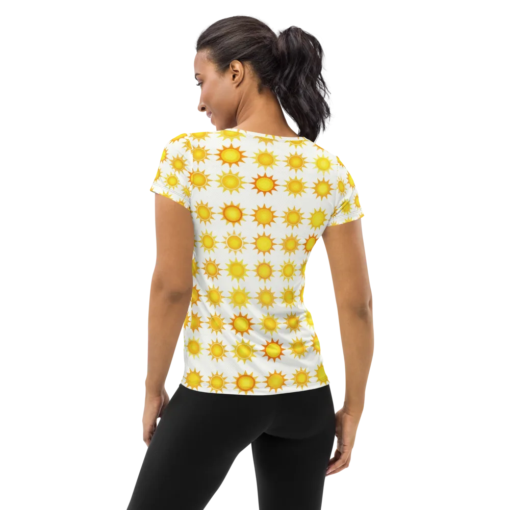 Solar Parade on Women's Athletic T-Shirt — Back
