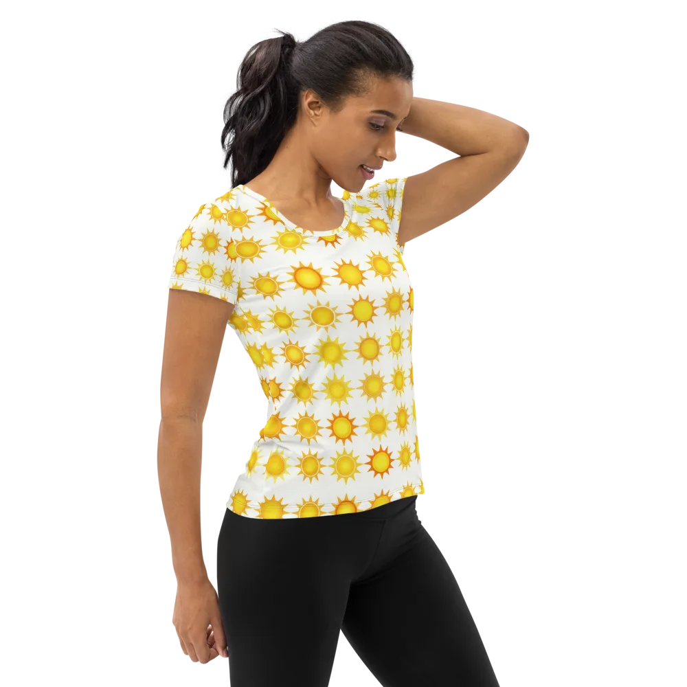 Solar Parade on Women's Athletic T-Shirt — Right