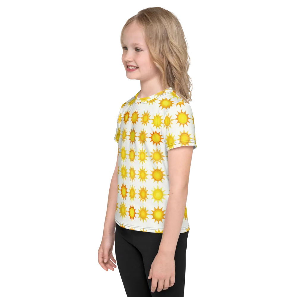 Solar Parade on Kids Crew Neck T-Shirt — Left