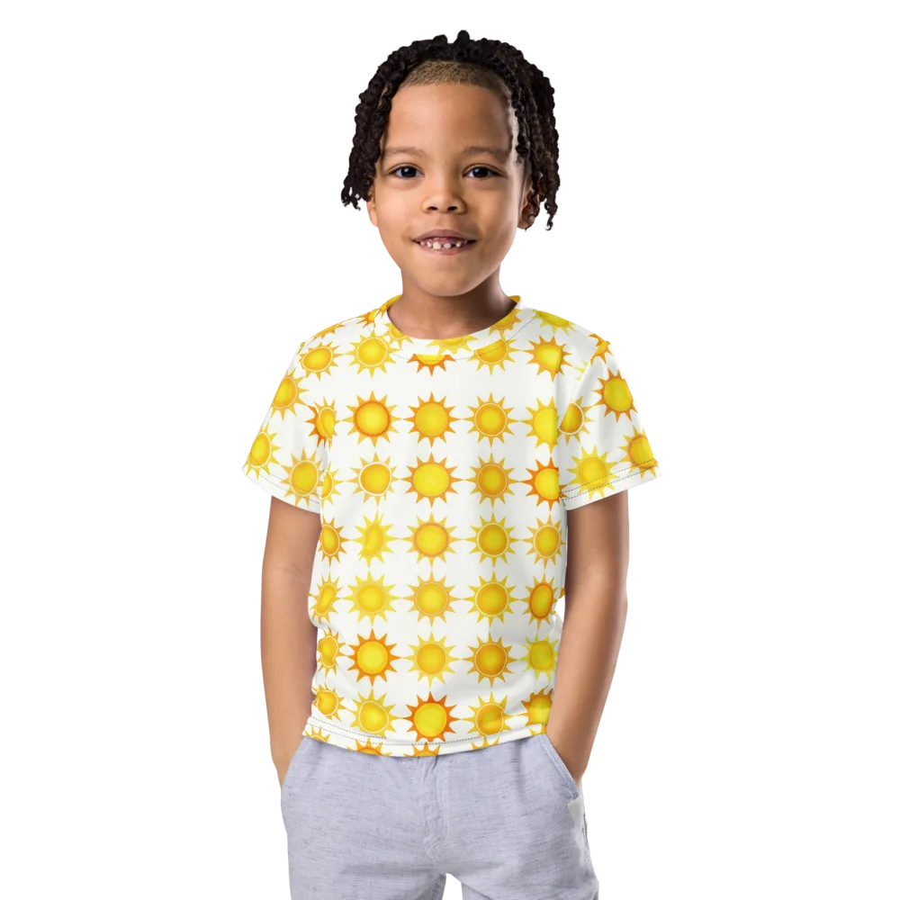 Solar Parade on Kids Crew Neck T-Shirt — Front