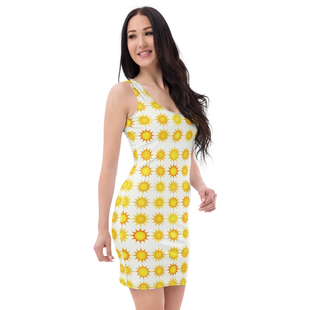 Solar Parade on Bodycon Dress — Right Front