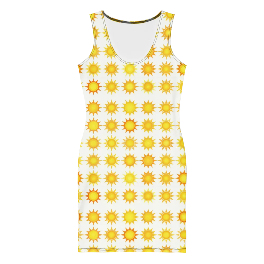 Solar Parade on Bodycon Dress — Front