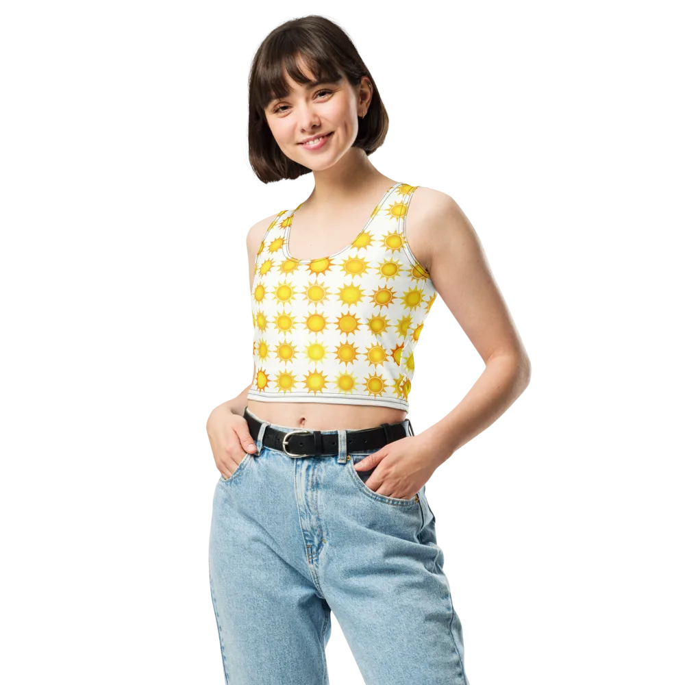 Solar Parade on Crop Top — Front