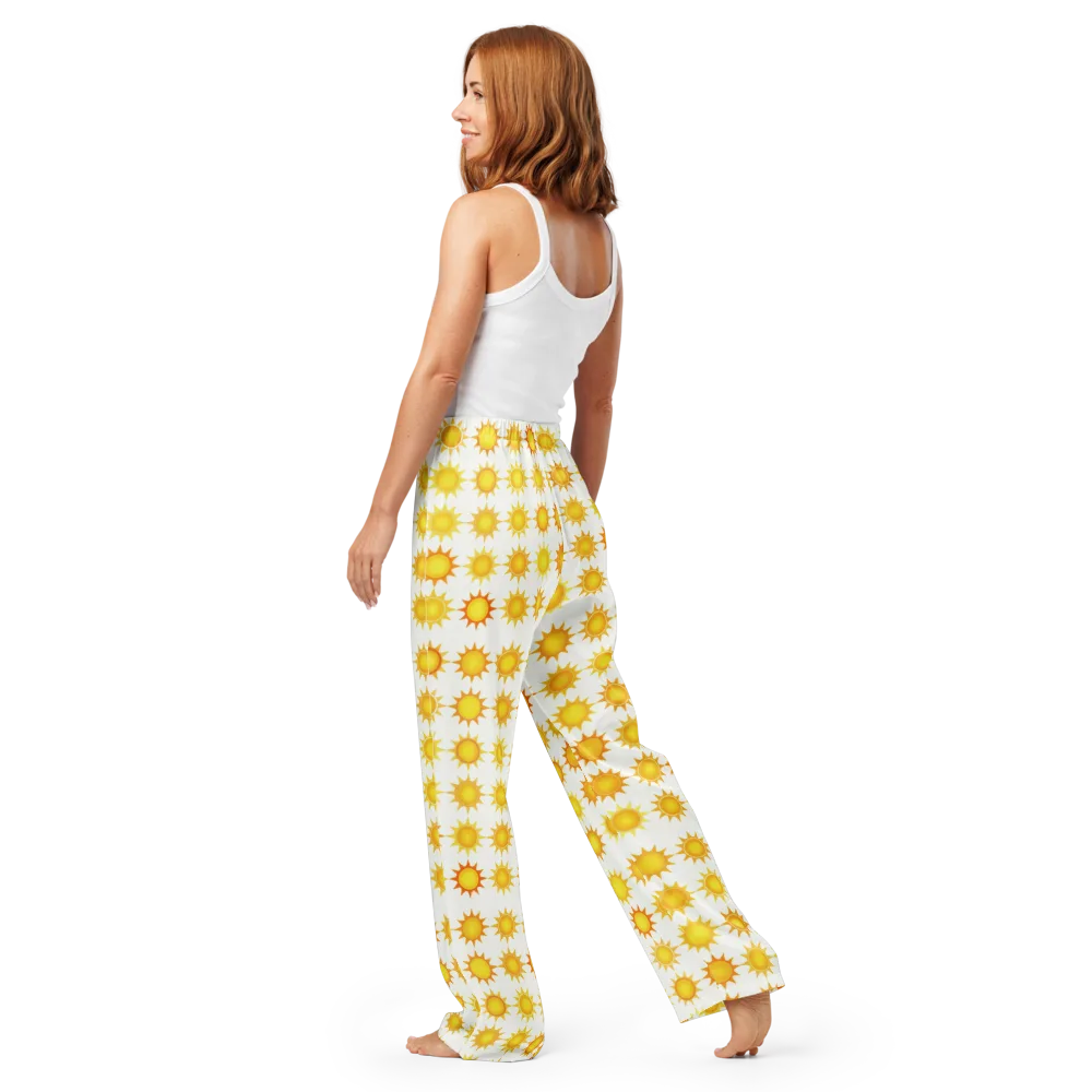 Solar Parade on Women's Pajama Pants — Back