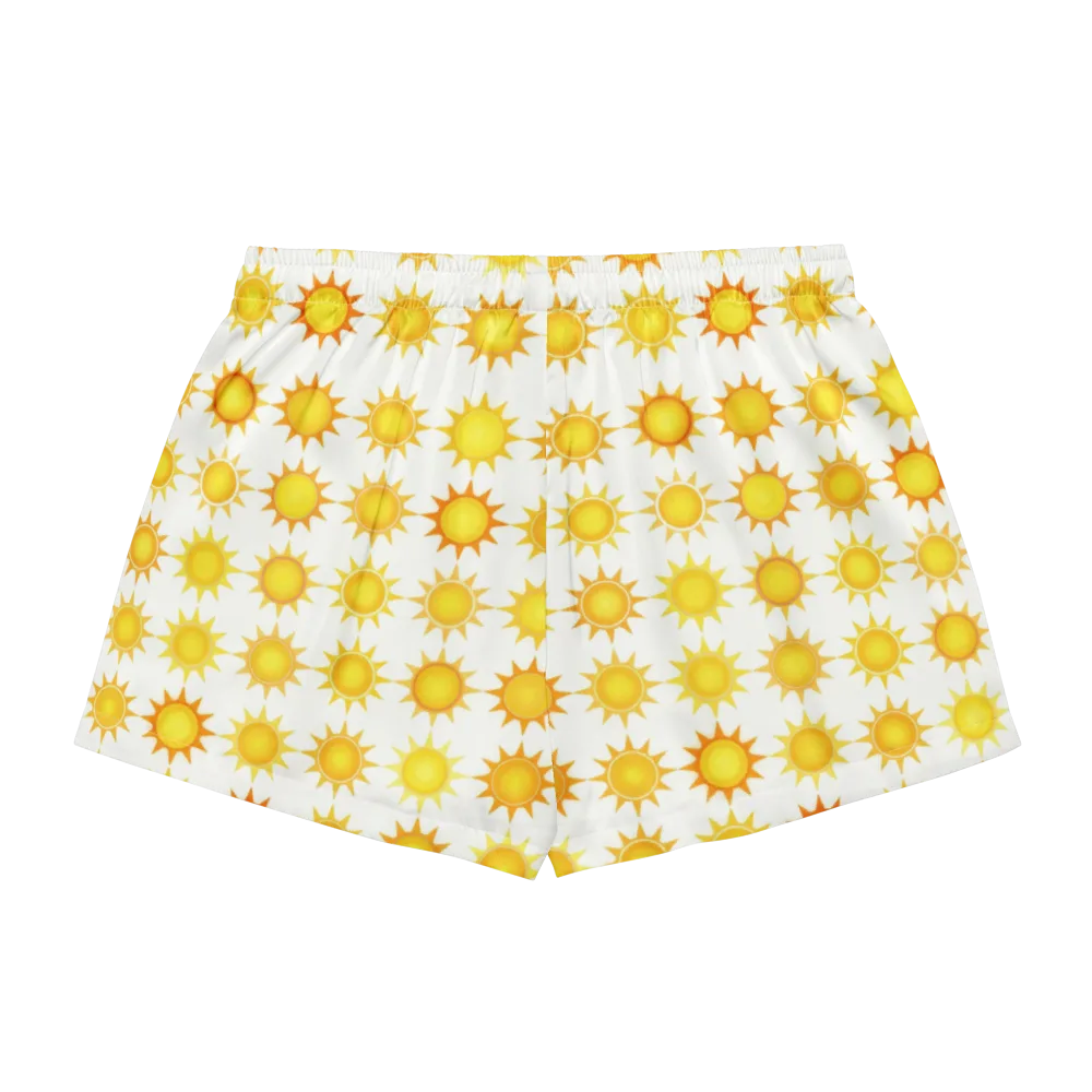 Solar Parade on Women's Pajama Shorts — Back