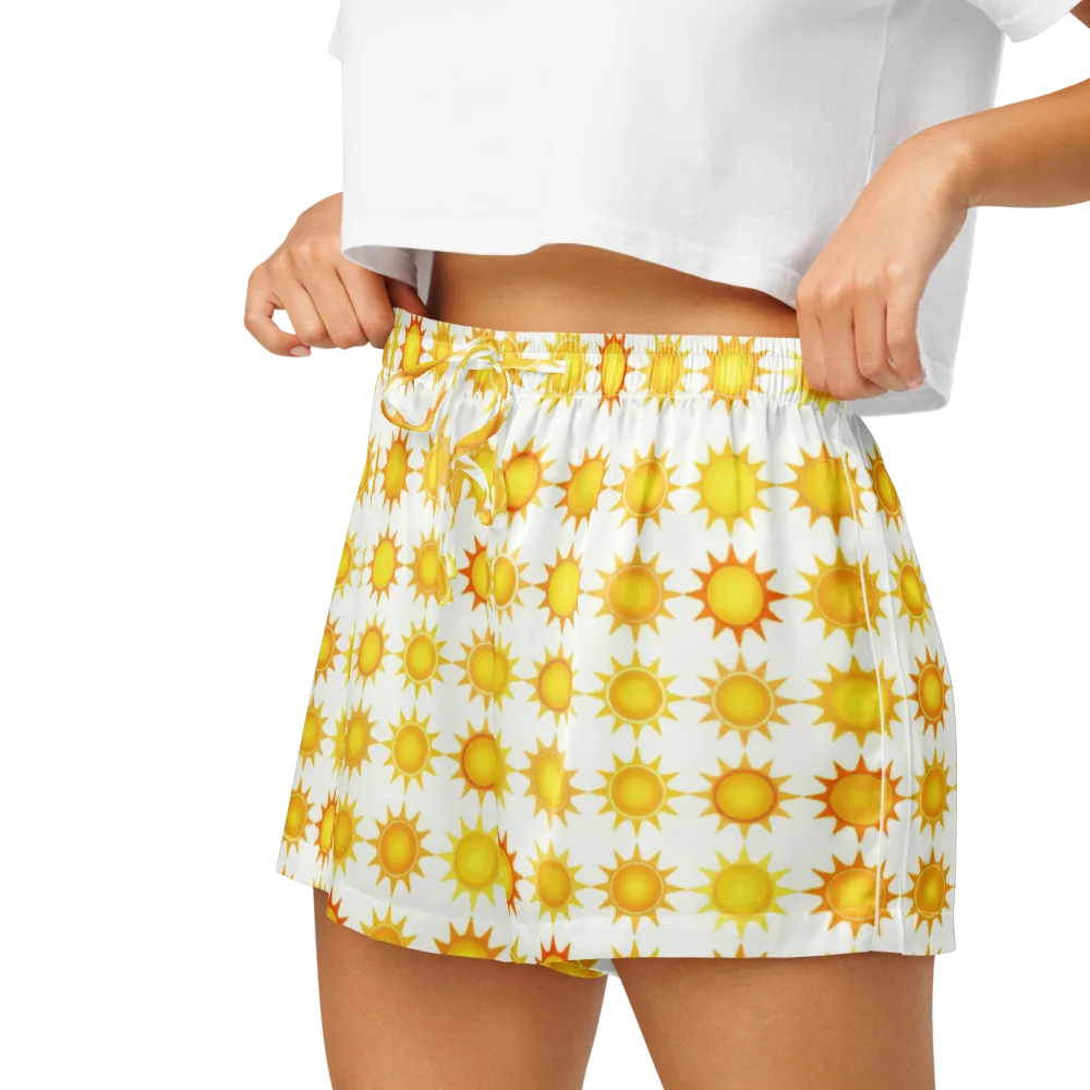 Solar Parade on Women's Pajama Shorts — Left