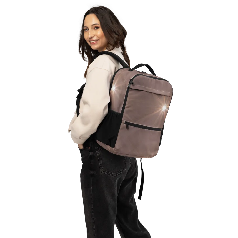 Velvet Starburst on Utility Backpack — Back