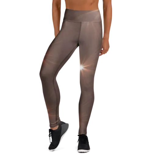 Velvet Starburst on a Yoga Leggings