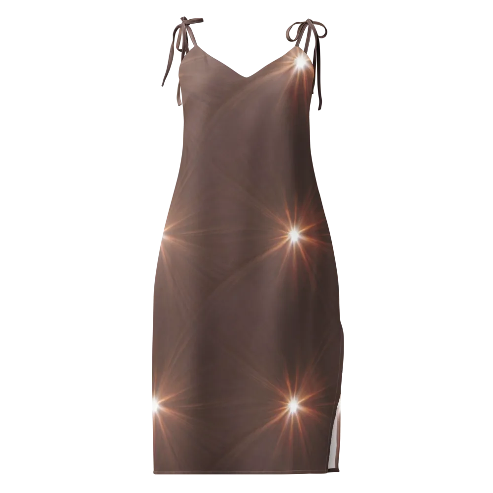 Velvet Starburst on Slip Dress — Front