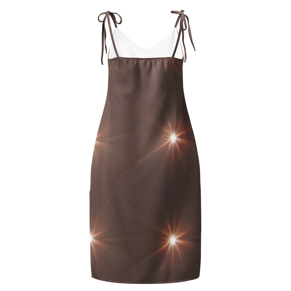 Velvet Starburst on Slip Dress — Back