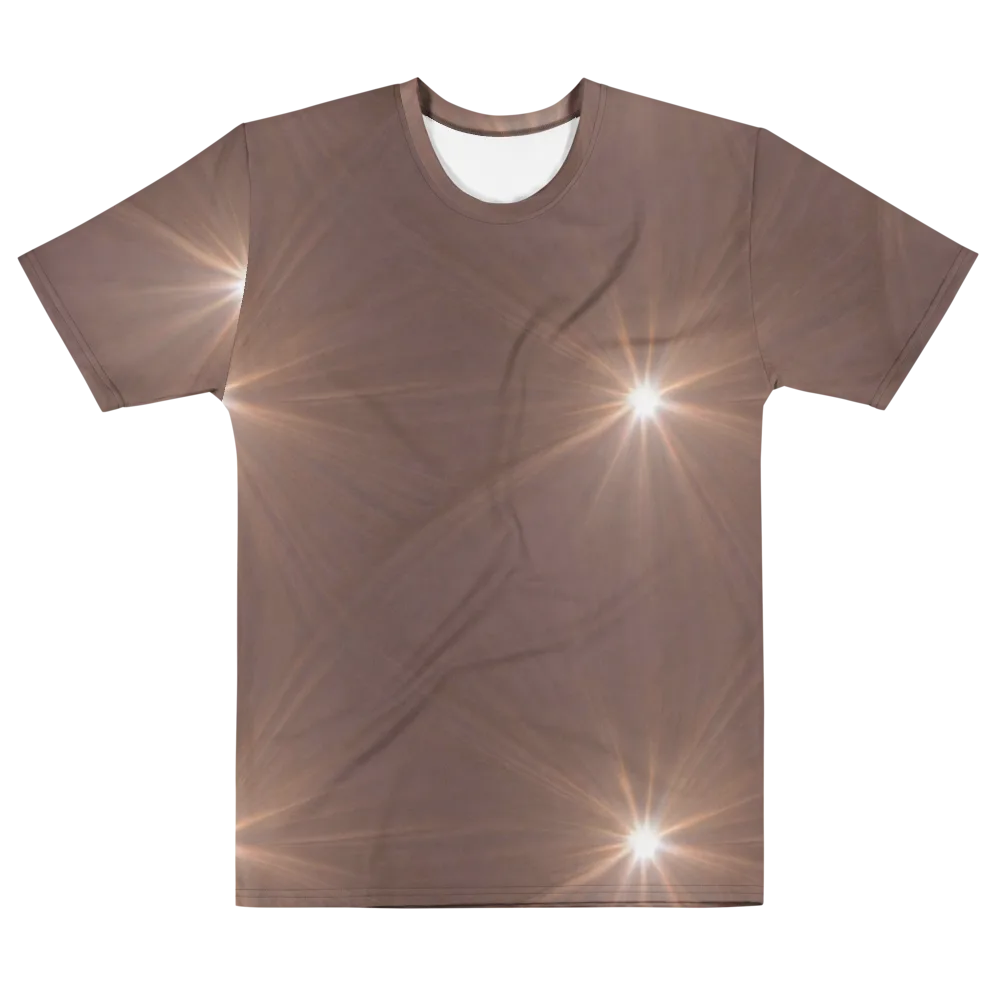 Velvet Starburst on Men's Cotton Crew Neck T-Shirt — Front