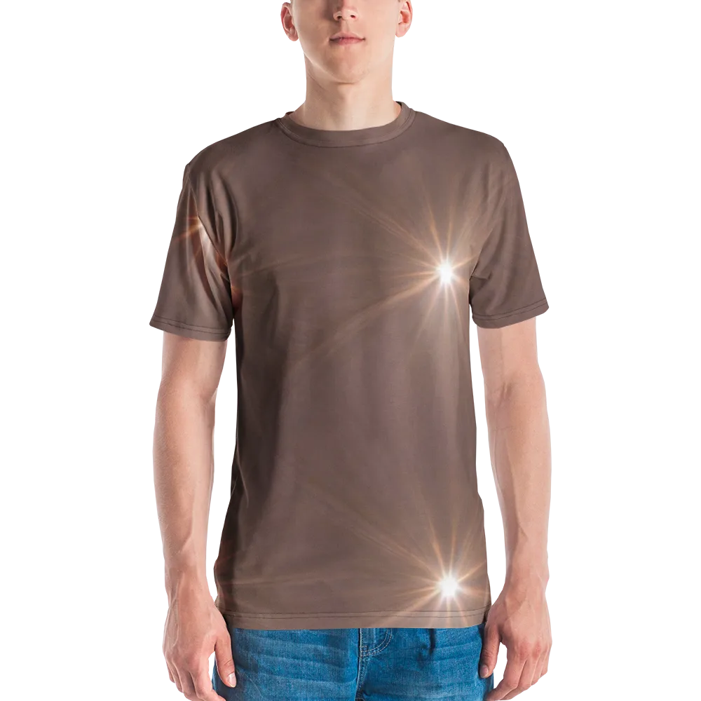 Velvet Starburst on Men's Crew Neck T-Shirt — Front