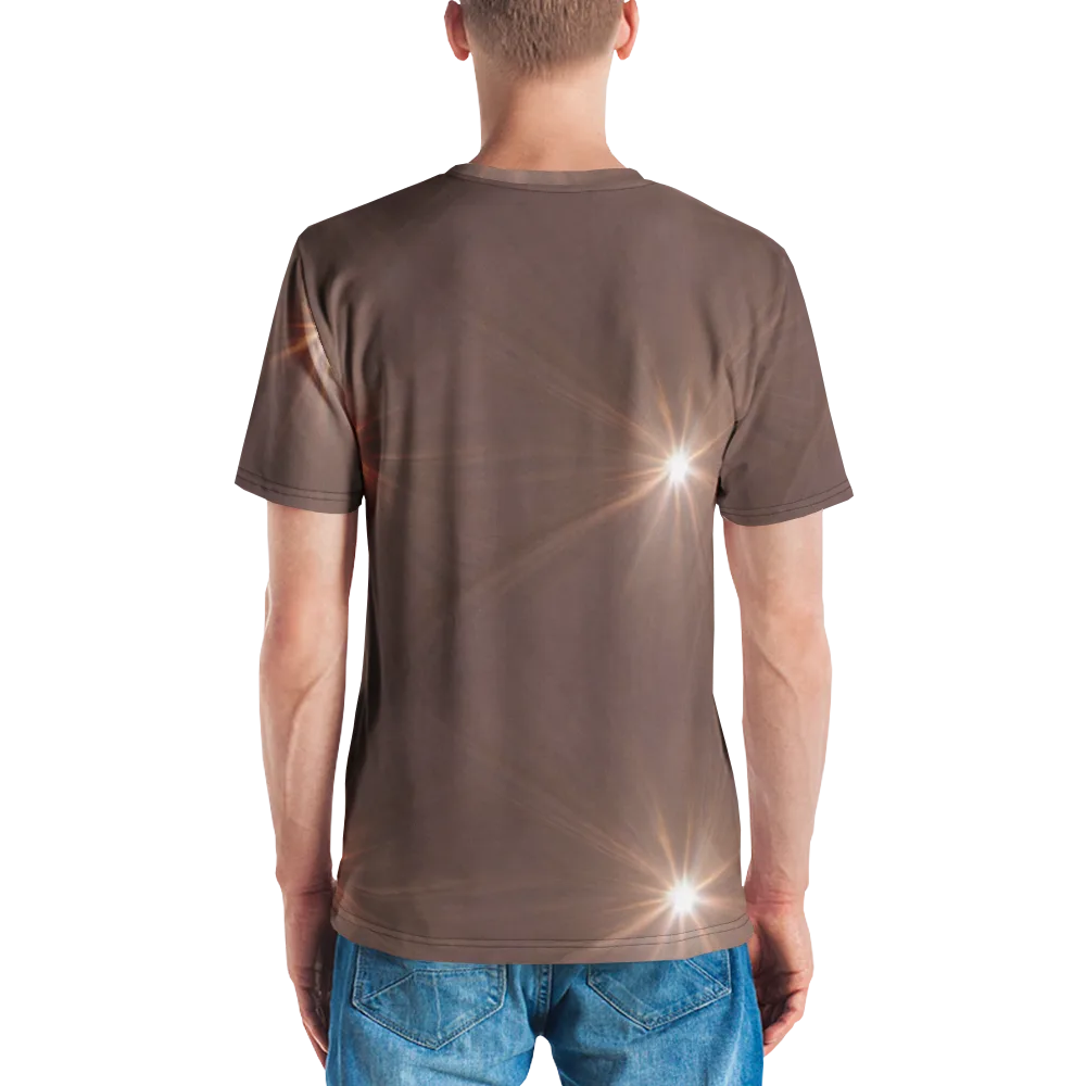 Velvet Starburst on Men's Crew Neck T-Shirt — Back