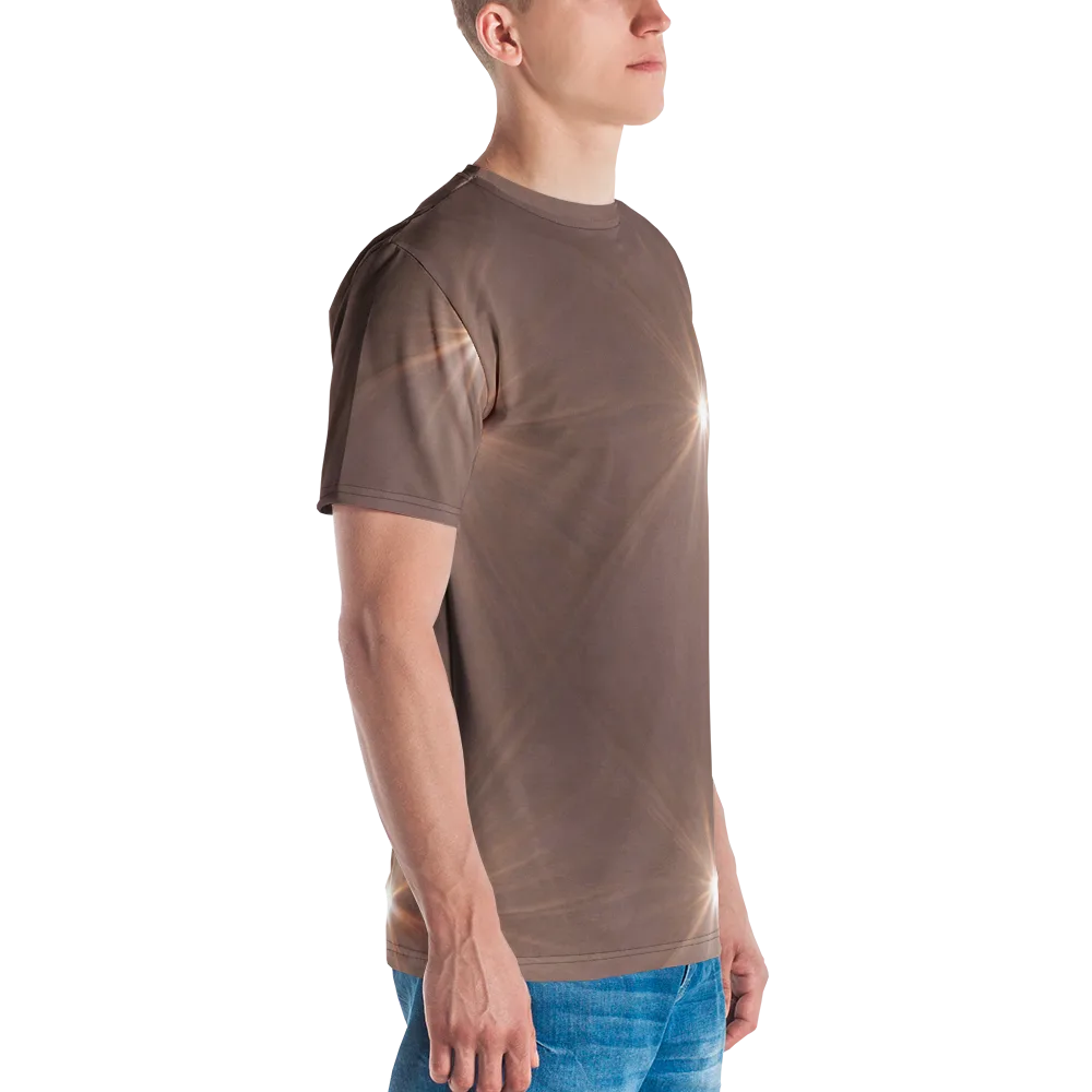 Velvet Starburst on Men's Crew Neck T-Shirt — Right