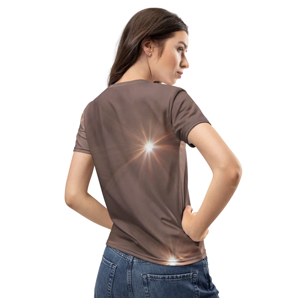 Velvet Starburst on Women's Crew Neck T-Shirt — Back