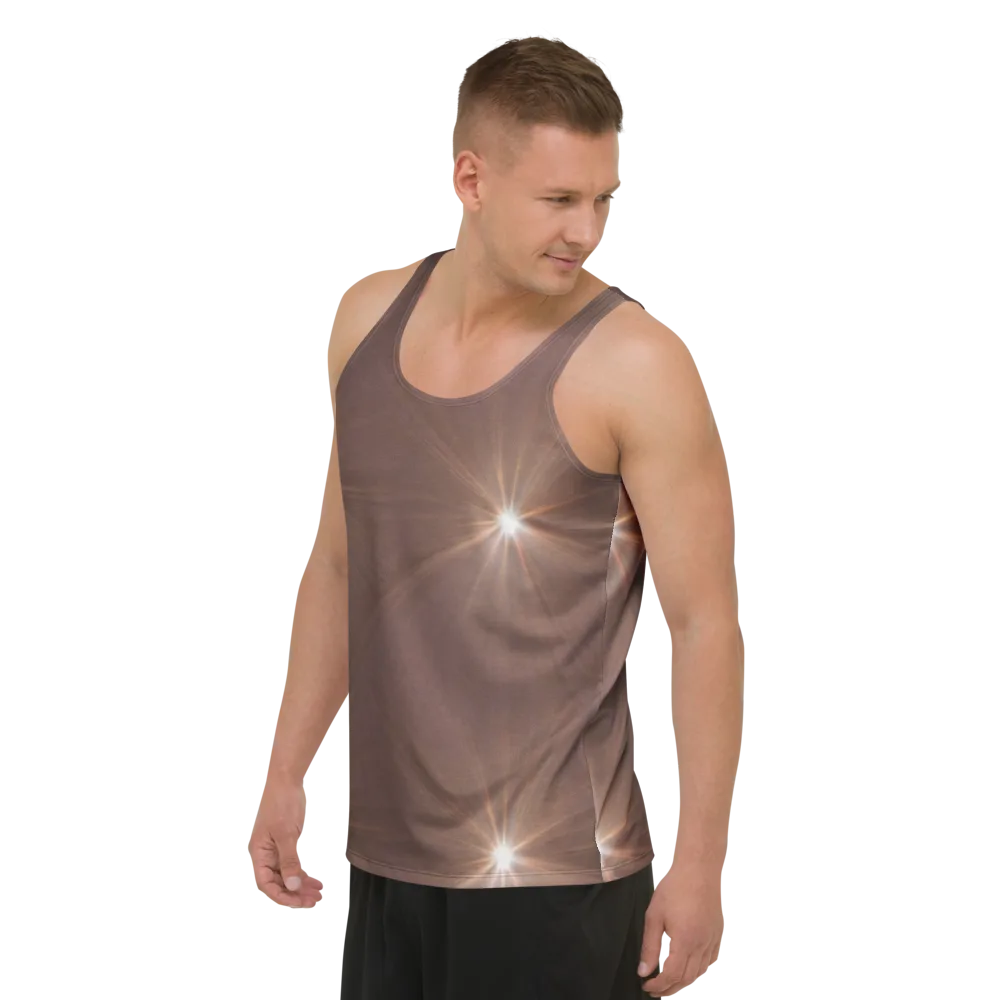 Velvet Starburst on Men's Tank Top — Left Front