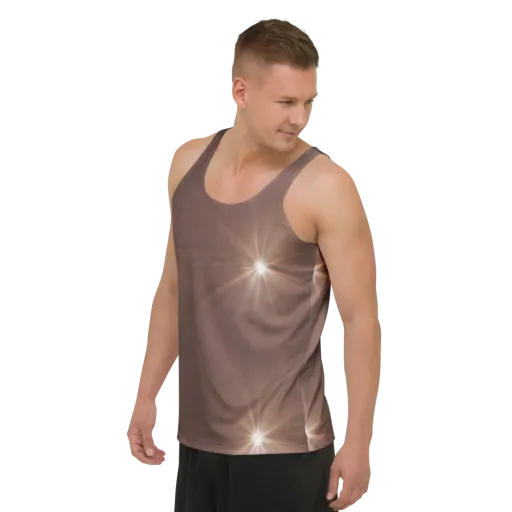 Velvet Starburst on a Men's Tank Top