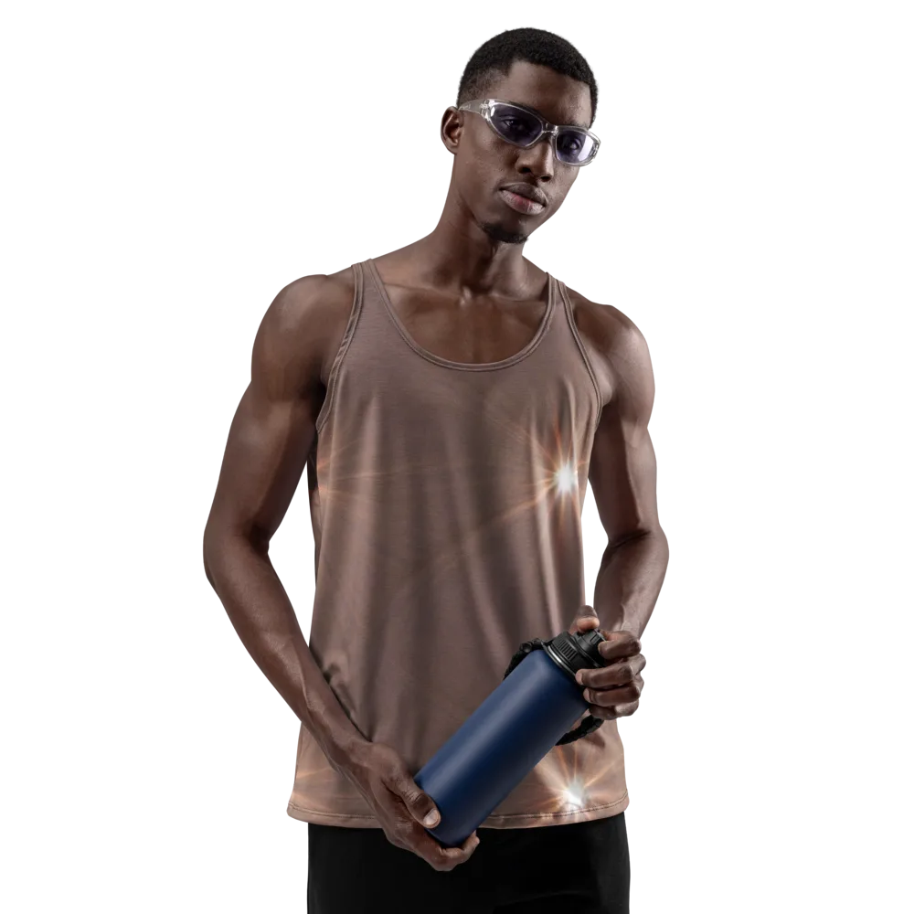 Velvet Starburst on Men's Tank Top — Front